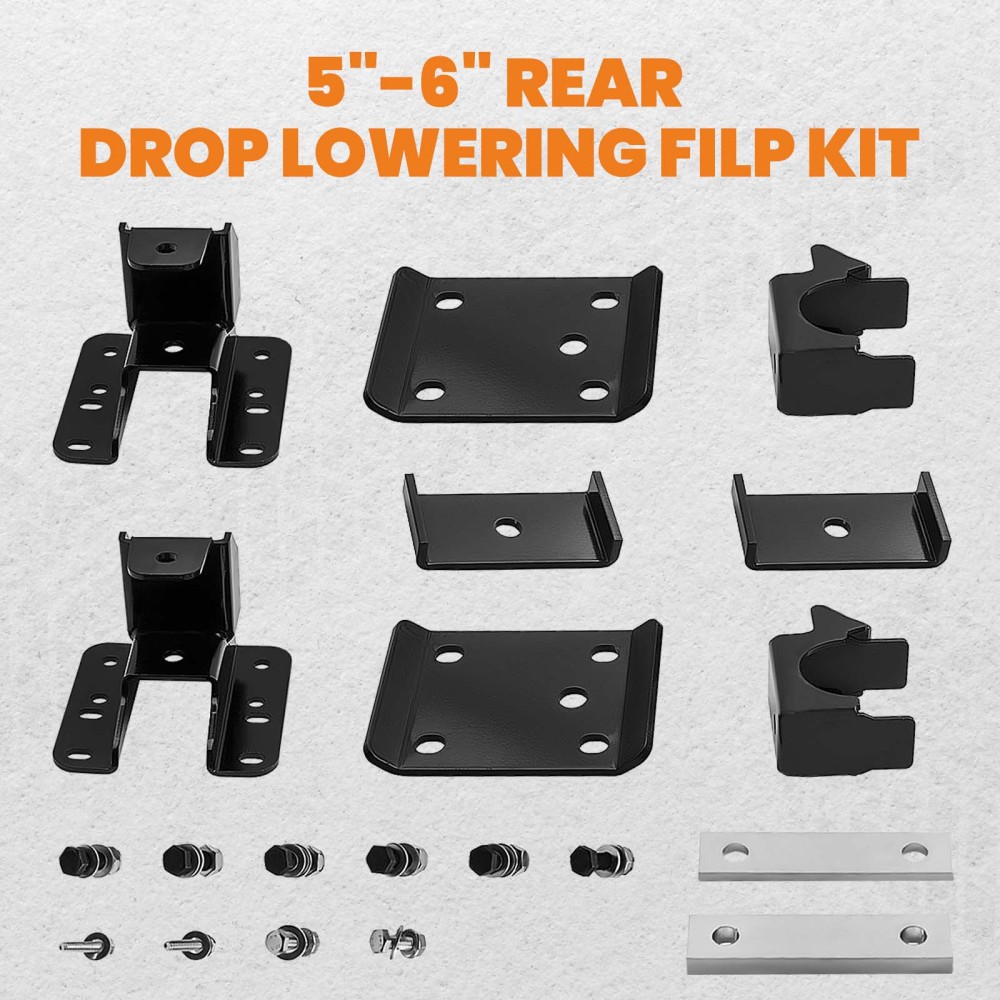 New Rear Axle Lowering compatible for Chevrolet Silverado 1500 2007 - 2018 Flip Kit 5 - 6