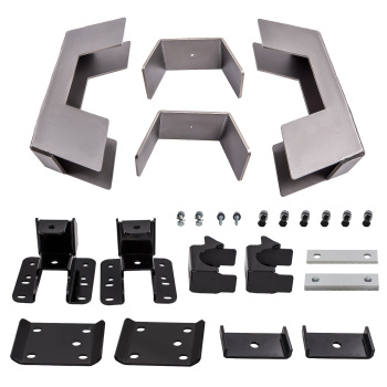 6 Under Bed C-Notch + Drop Axle Flip Lowering Kit compatible for GMC Sierra 1500 2007-2018