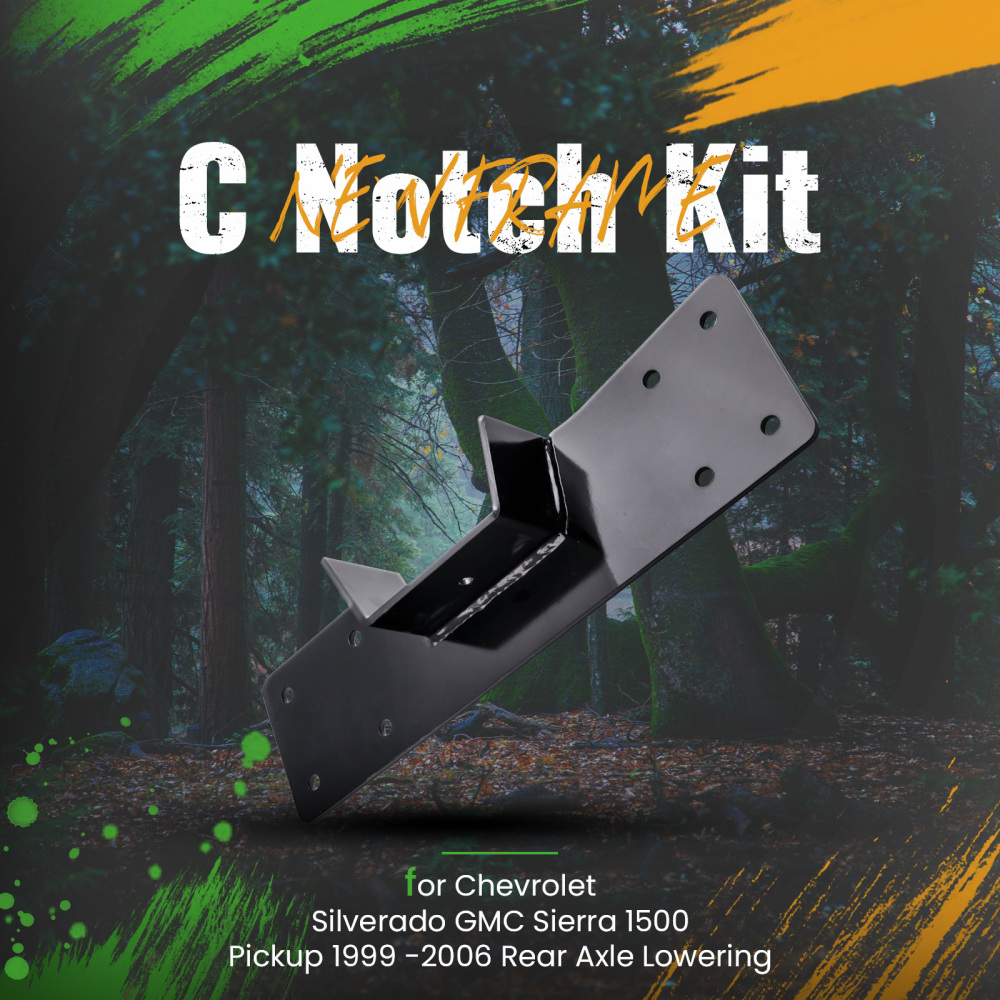 NEW Rear Axle Lowering compatible for Chevy compatible for GMC 1500 99-06 C-Notch Section Suspension