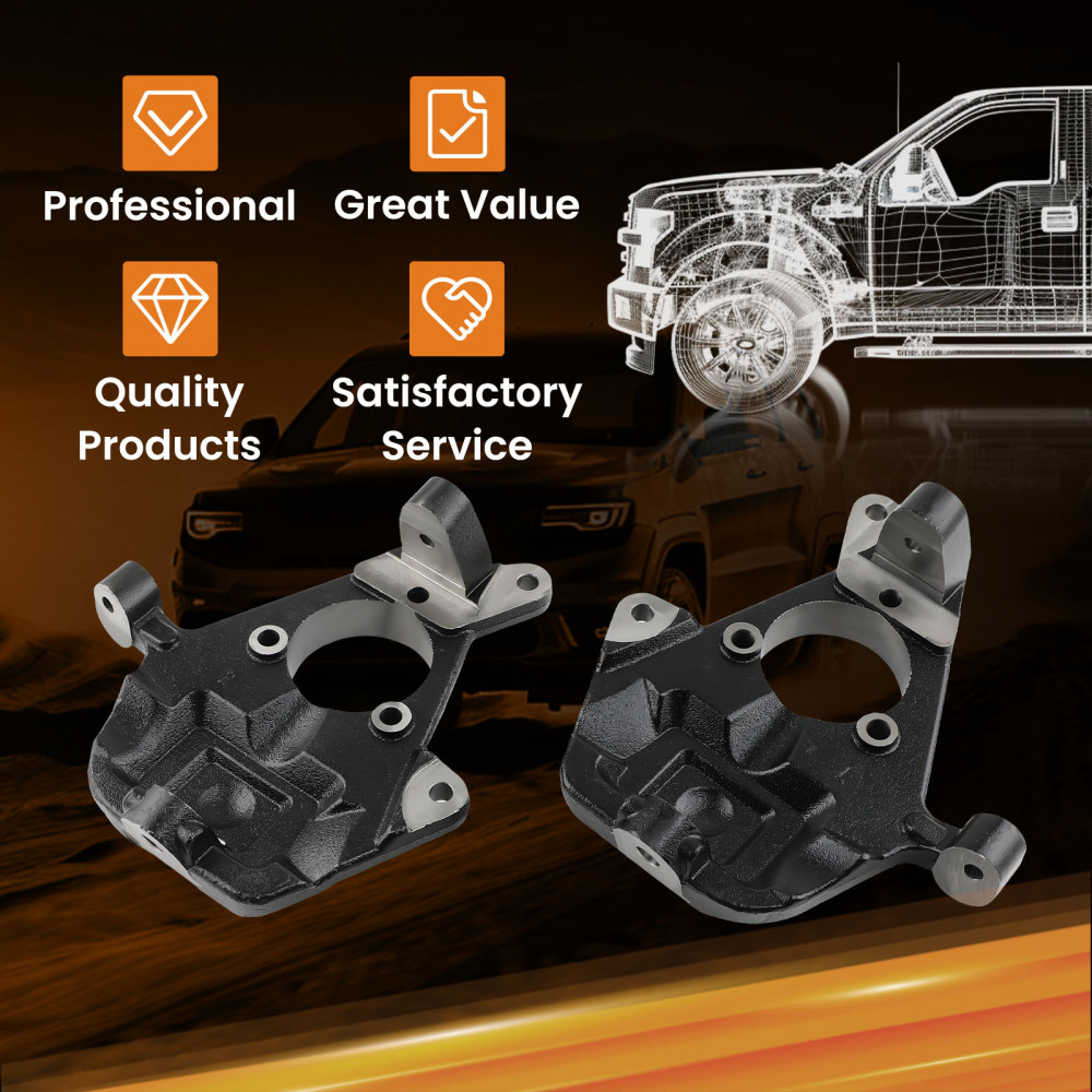 2/4 Drop Kit For Chevy Silverado 1500 2WD 99-06 SpindlesShacklesHangers