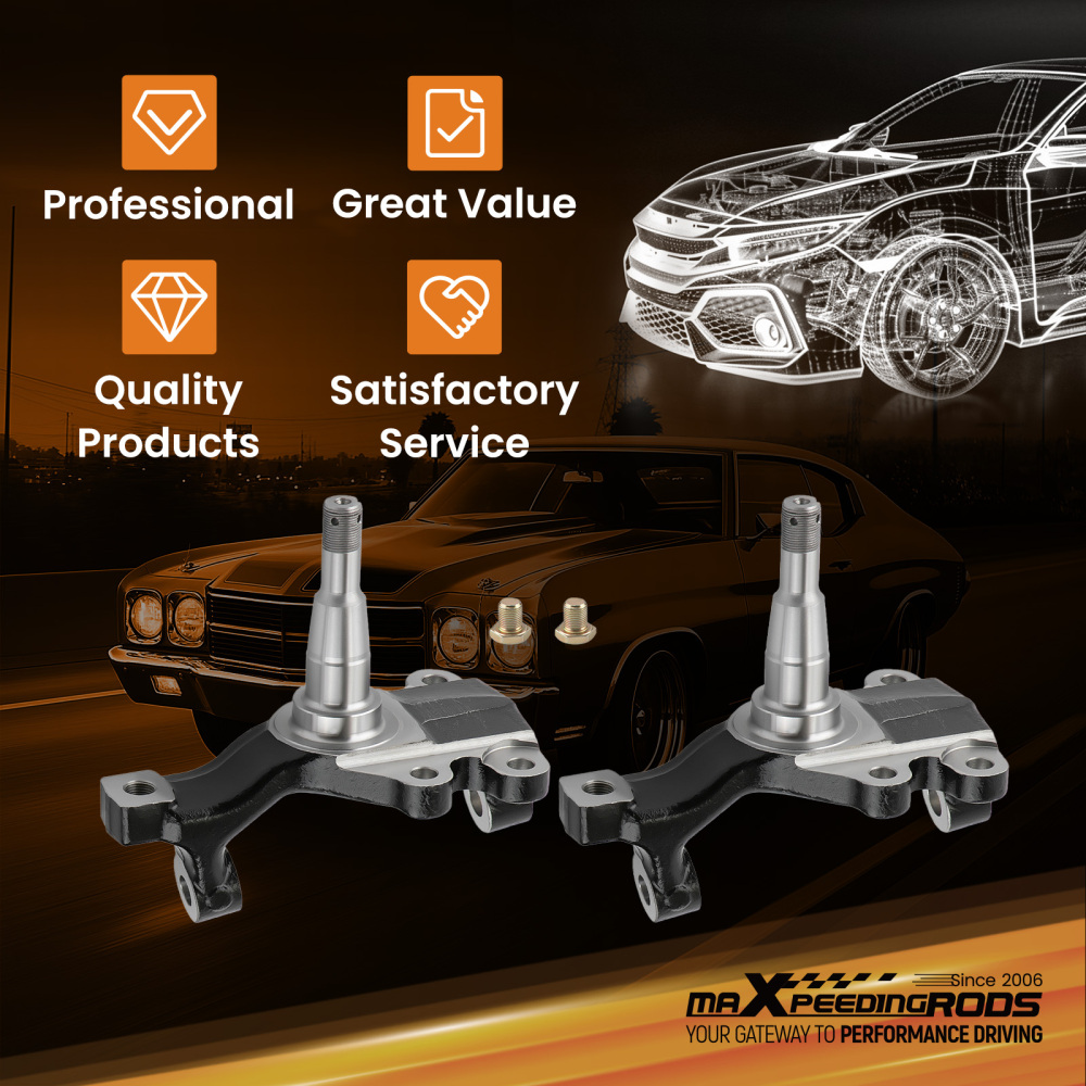 2 Mandrini di caduta compatibile per Chevy Chevelle Malibu Buick Luxus Century 1964-1972