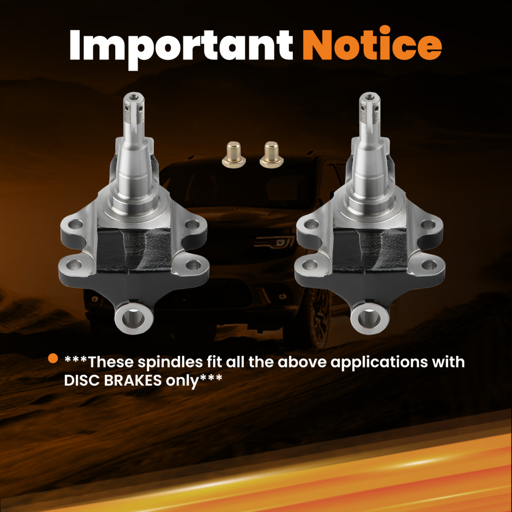 2 Mandrini di caduta compatibile per Chevy Chevelle Malibu Buick Luxus Century 1964-1972