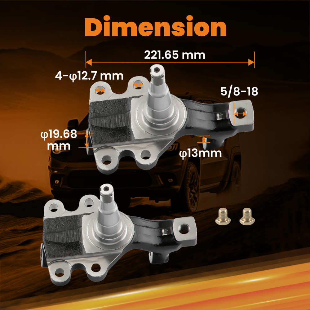 2 Mandrini di caduta compatibile per Chevy Chevelle Malibu Buick Luxus Century 1964-1972