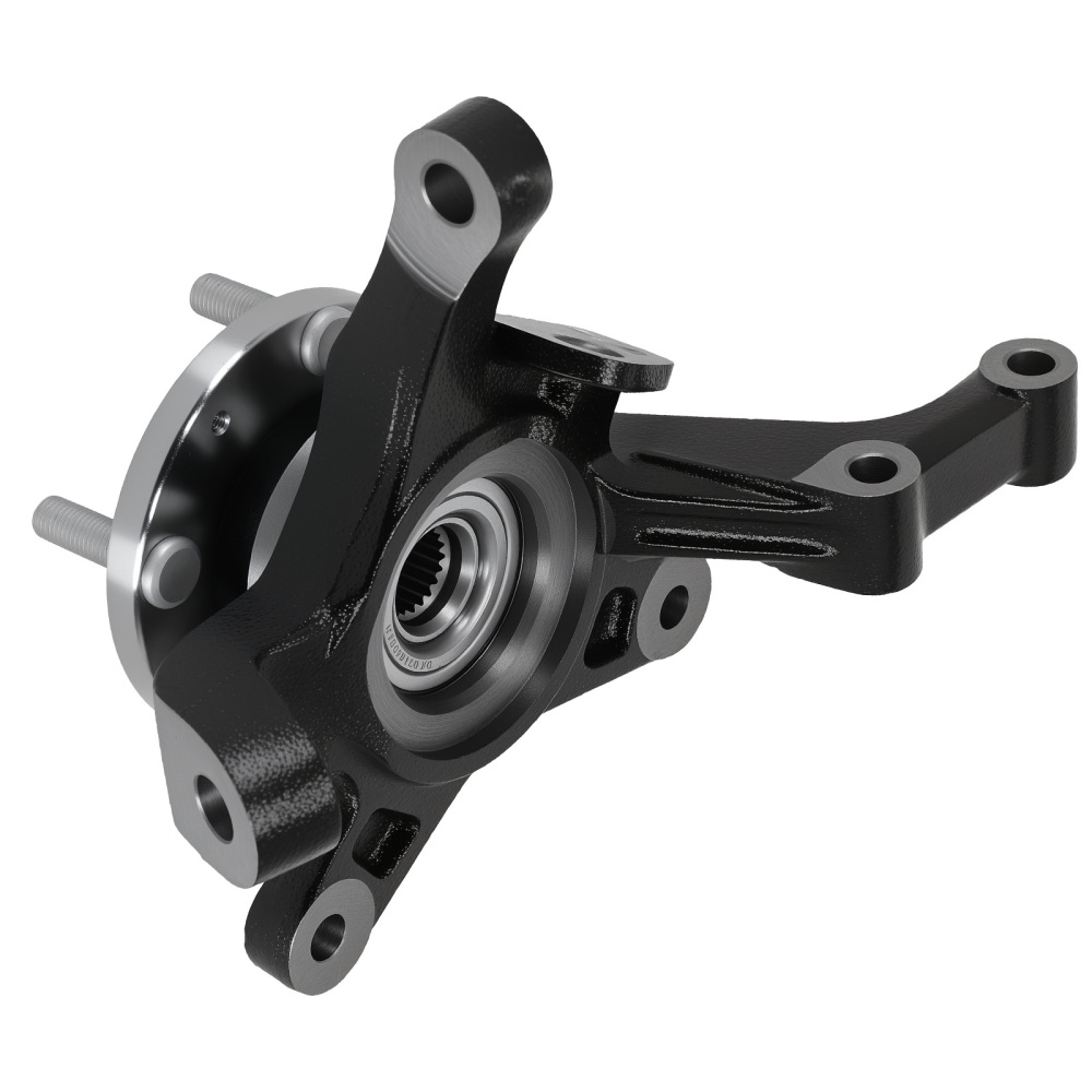 Front Left Steering Knuckle compatible for Chevy Aveo/G3 1.6L 2004-2011 96535190 Steel