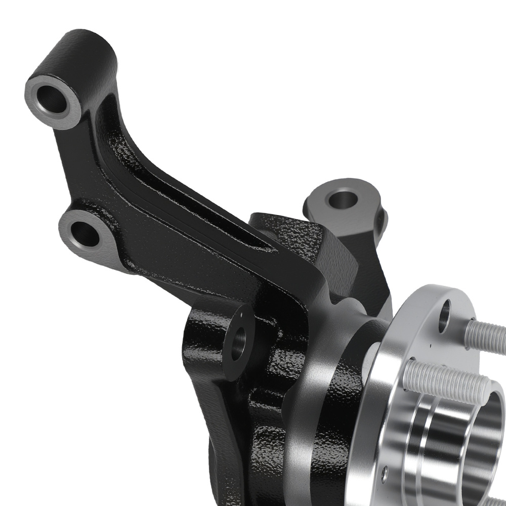 Front Left Steering Knuckle compatible for Chevy Aveo/G3 1.6L 2004-2011 96535190 Steel