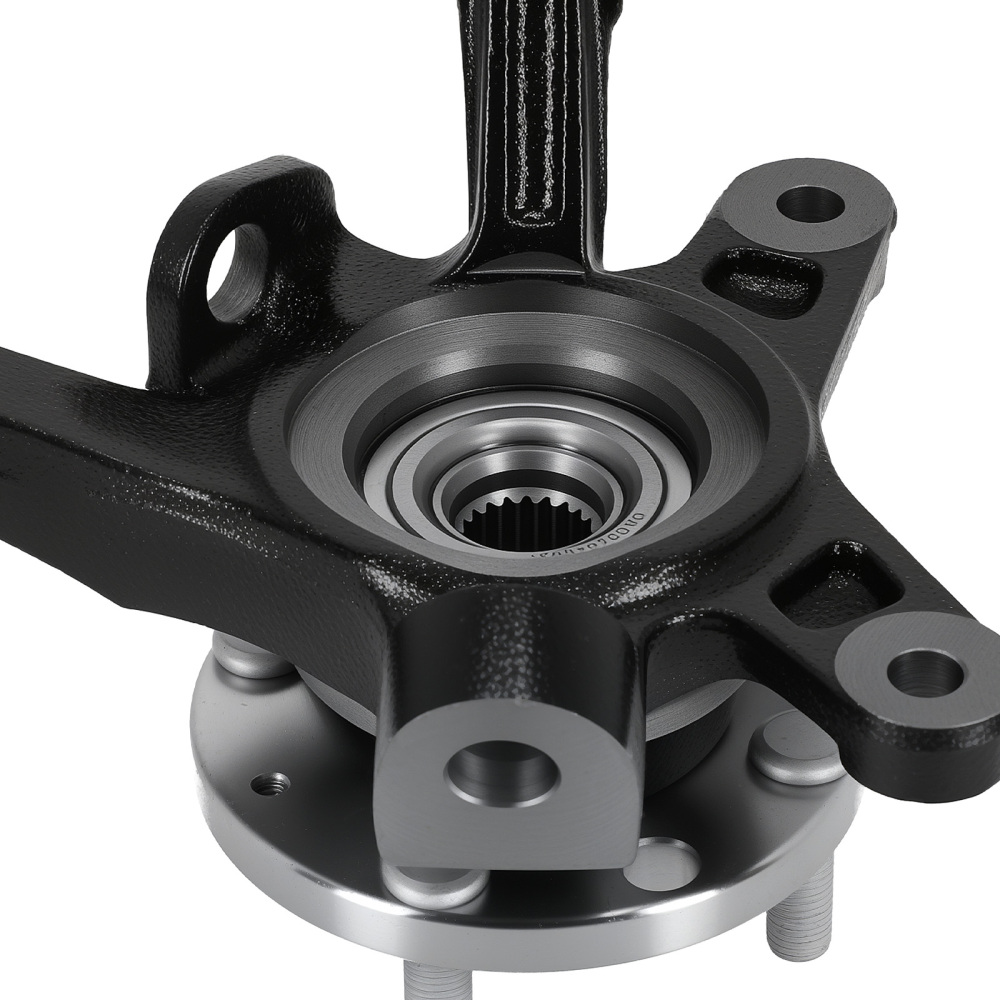 Front Left Steering Knuckle compatible for Chevy Aveo/G3 1.6L 2004-2011 96535190 Steel