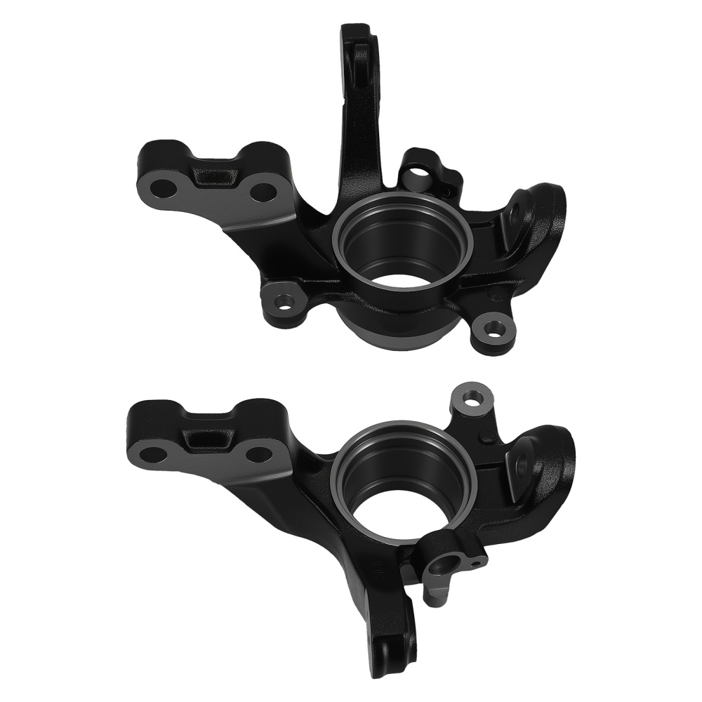 2x Front Steering Knuckle compatible for Toyota Corolla 95-02 43212-12300 43211-12300 Black