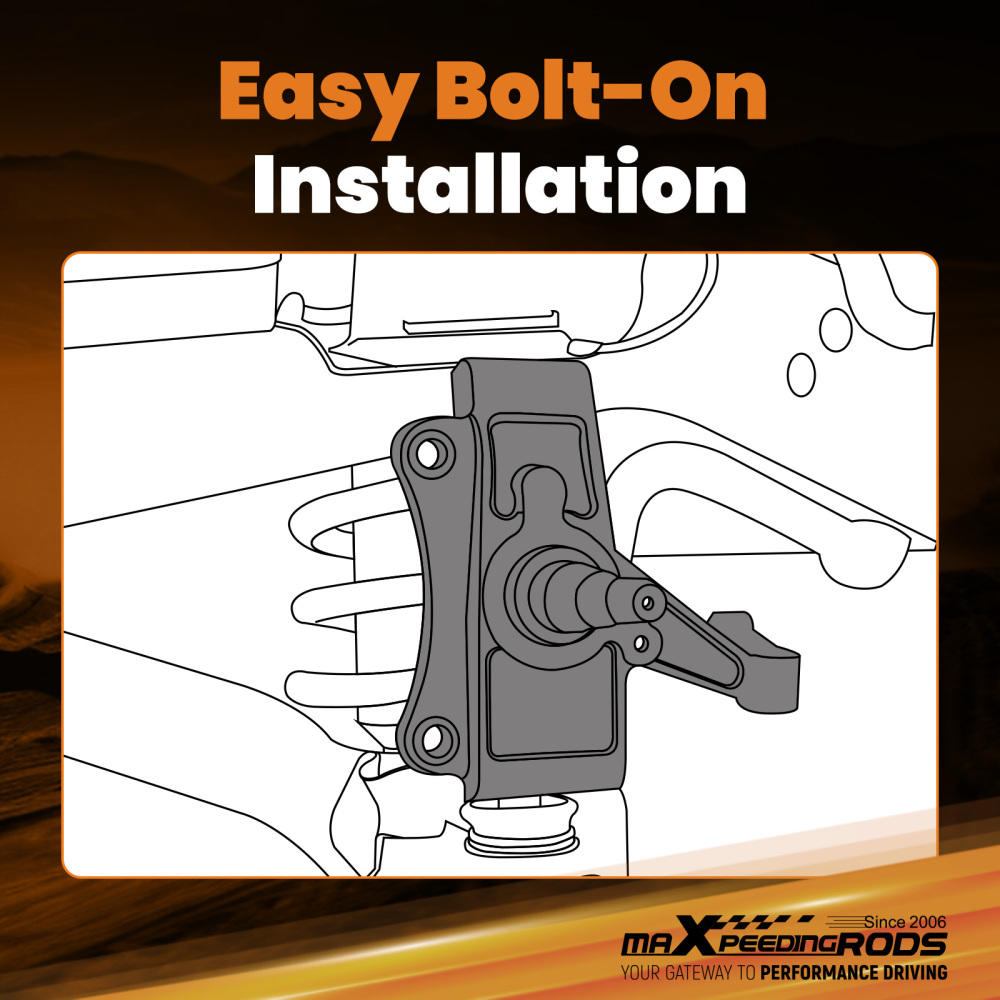2 Front Drop Spindles compatible for Chevrolet S10 compatible for GMC S15 Sonoma Jimmy 1982-2004