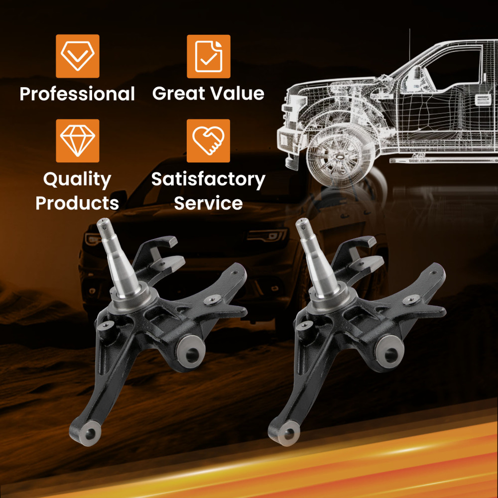 2 Front Drop Spindles For Chevrolet S10 GMC S15 Sonoma Jimmy 1982-2004