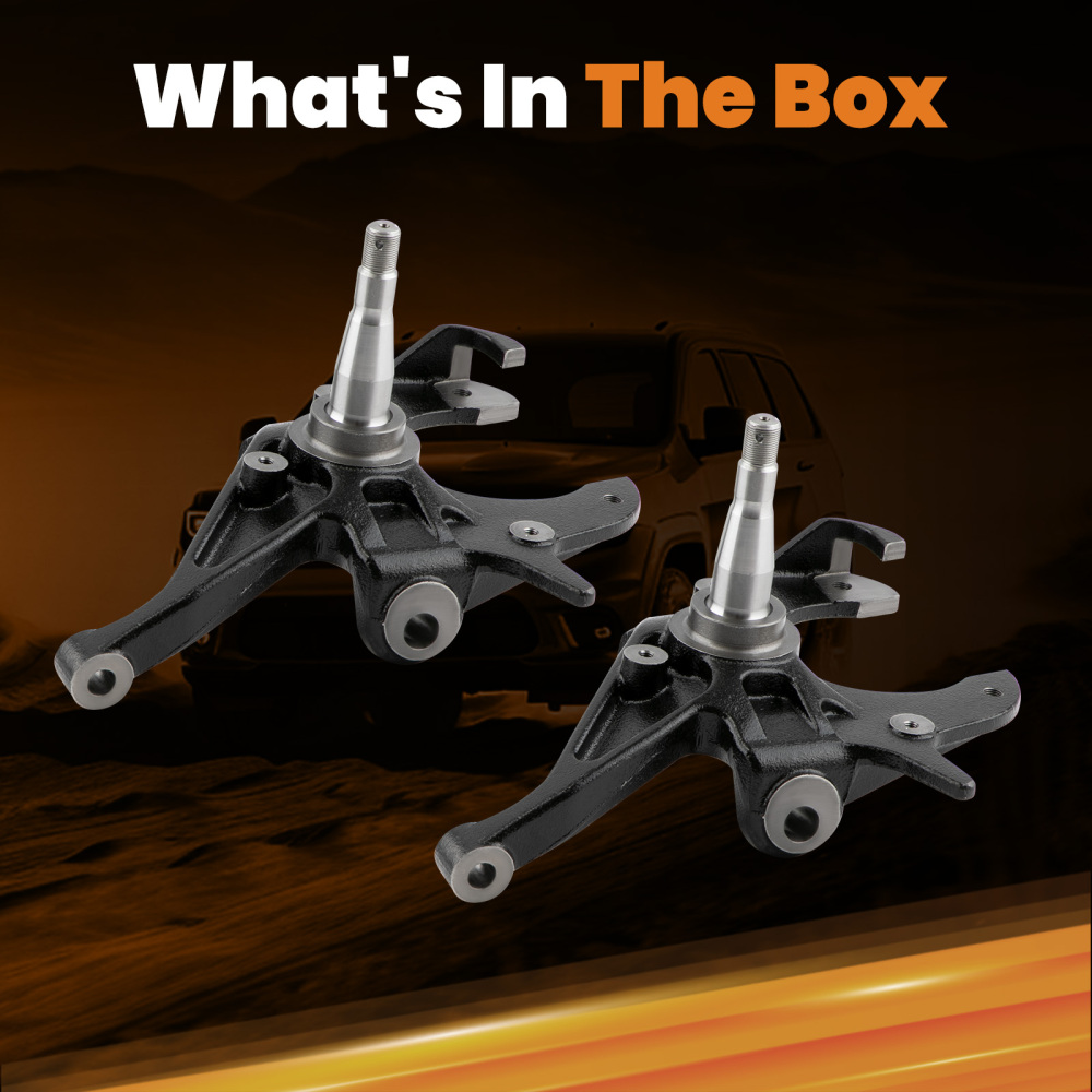 2 Front Drop Spindles For Chevrolet S10 GMC S15 Sonoma Jimmy 1982-2004