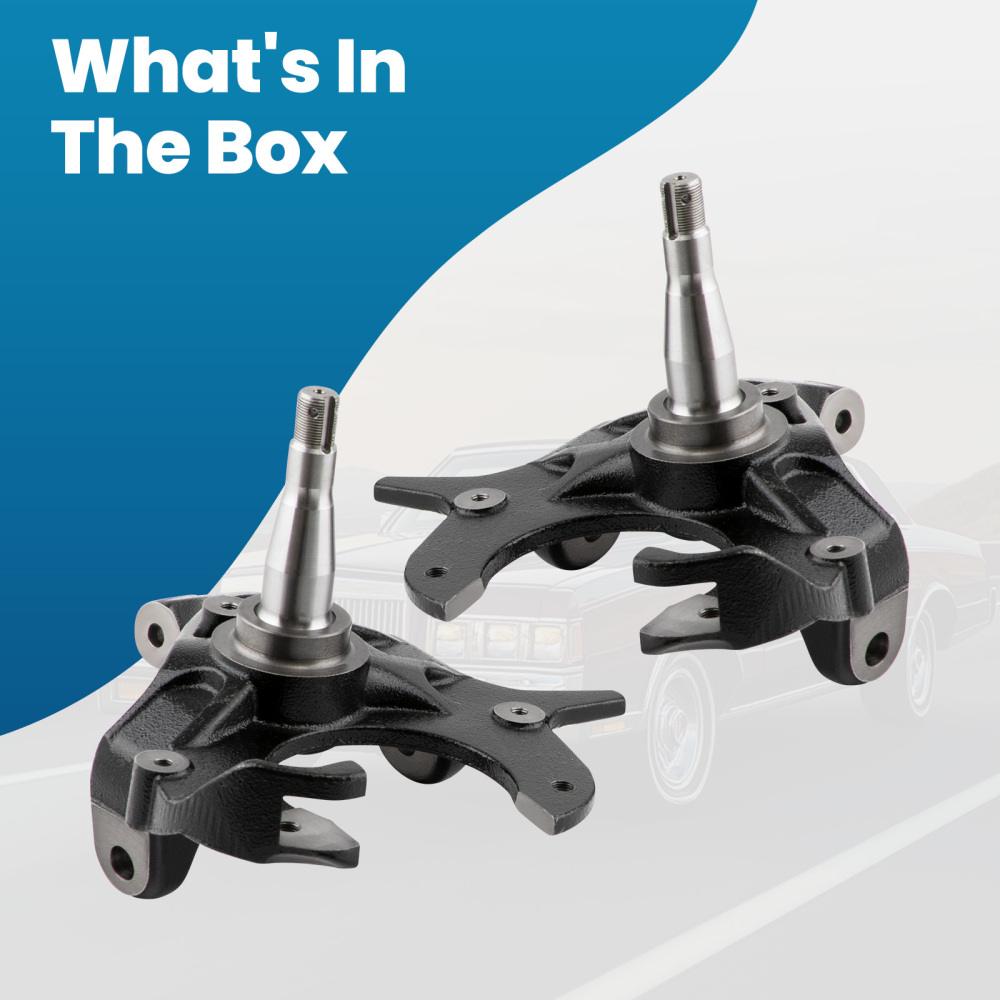 2 Front Drop Spindles For Chevrolet S10 GMC S15 Sonoma Jimmy 1982-2004