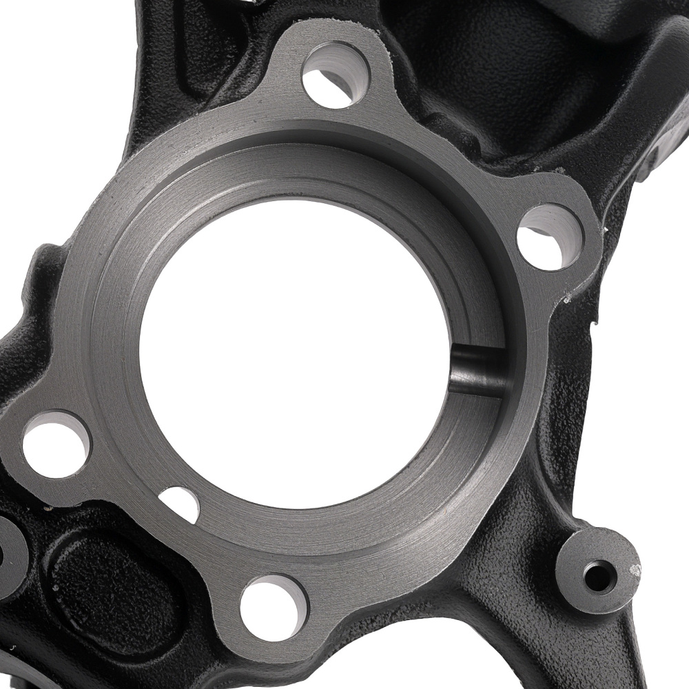 Steering Knuckle Front Left compatible for Audi A3 GTI 2006 2007 - 2013 698039 Black