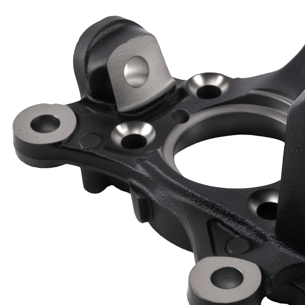 Steering Knuckle Front Left compatible for Audi A3 GTI 2006 2007 - 2013 698039 Black