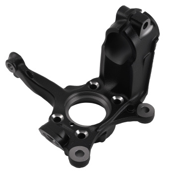 Steering Knuckle Front Left compatible for Audi A3 GTI 2006 2007 - 2013 698039 Black