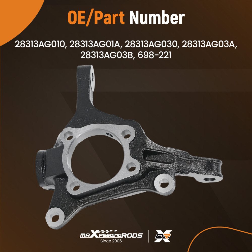 Front Driver Knuckle Assembly compatible for Subaru WRX/XV Crosstrek 2012-2014 28313AG03A