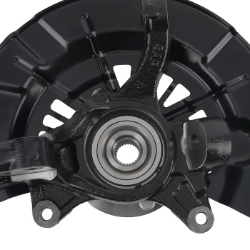 Pair Front Steering Knuckles+Wheel Hub Bearings compatible for Toyota Camry 2004 - 2006