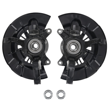 Pair Front Steering Knuckles+Wheel Hub Bearings compatible for Toyota Camry 2004 - 2006