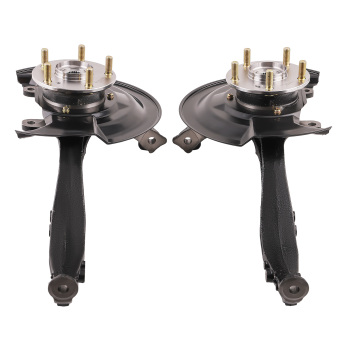 Pair Front LH RH Wheel Bearing Hub w/ Knuckle compatible for Honda Accord 2.4L 03-2007