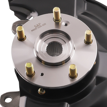 Pair Front LH RH Wheel Bearing Hub w/ Knuckle compatible for Honda Accord 2.4L 03-2007