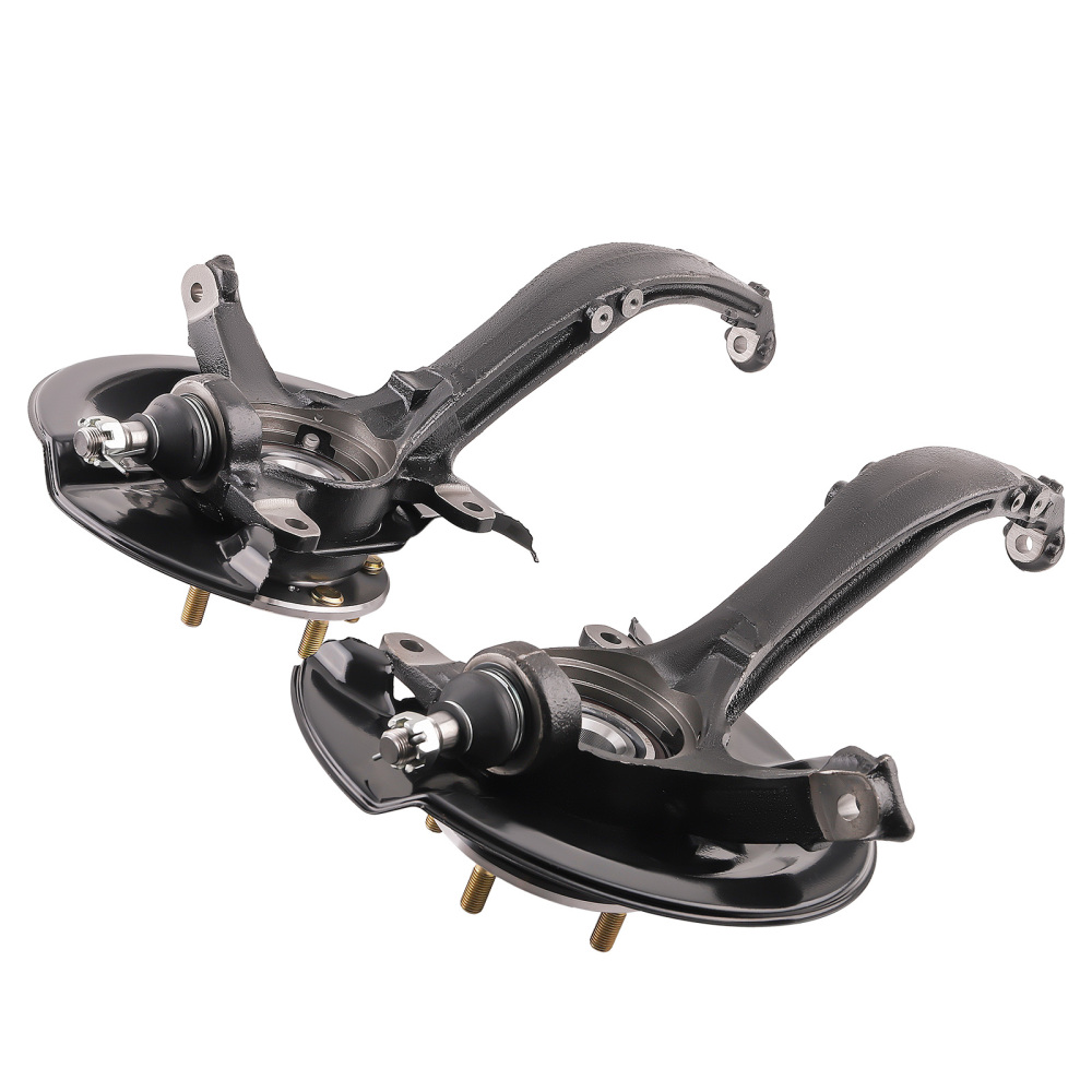 Pair Front LH RH Wheel Bearing Hub w/ Knuckle compatible for Honda Accord 2.4L 03-2007