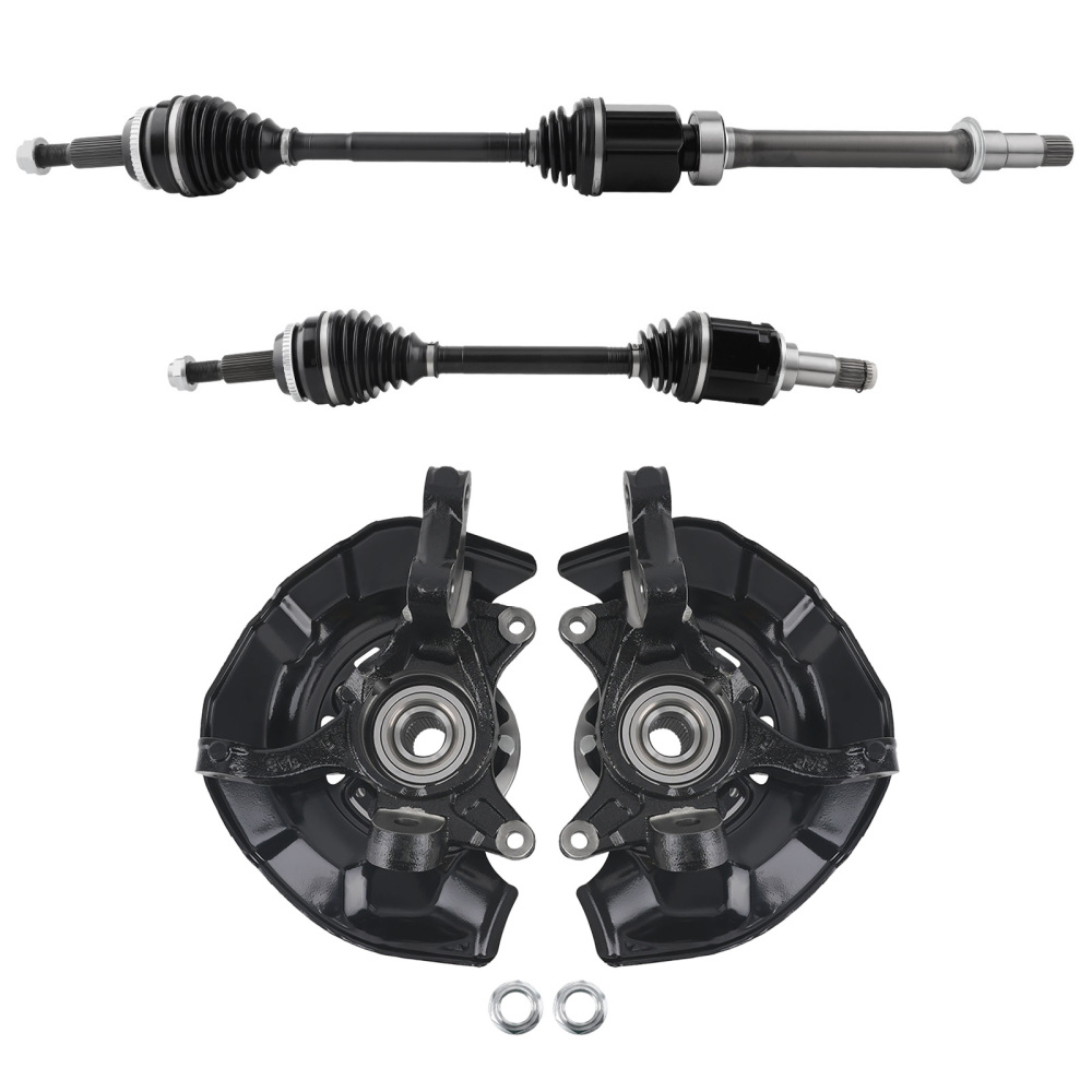 CV Joint Axle ShaftsSteering Knuckle compatible for Toyota Sienna V6 3.5L 2007-2010