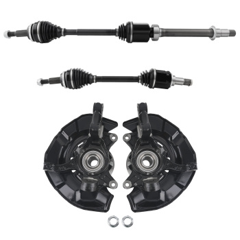CV Joint Axle ShaftsSteering Knuckle compatible for Toyota Sienna V6 3.5L 2007-2010