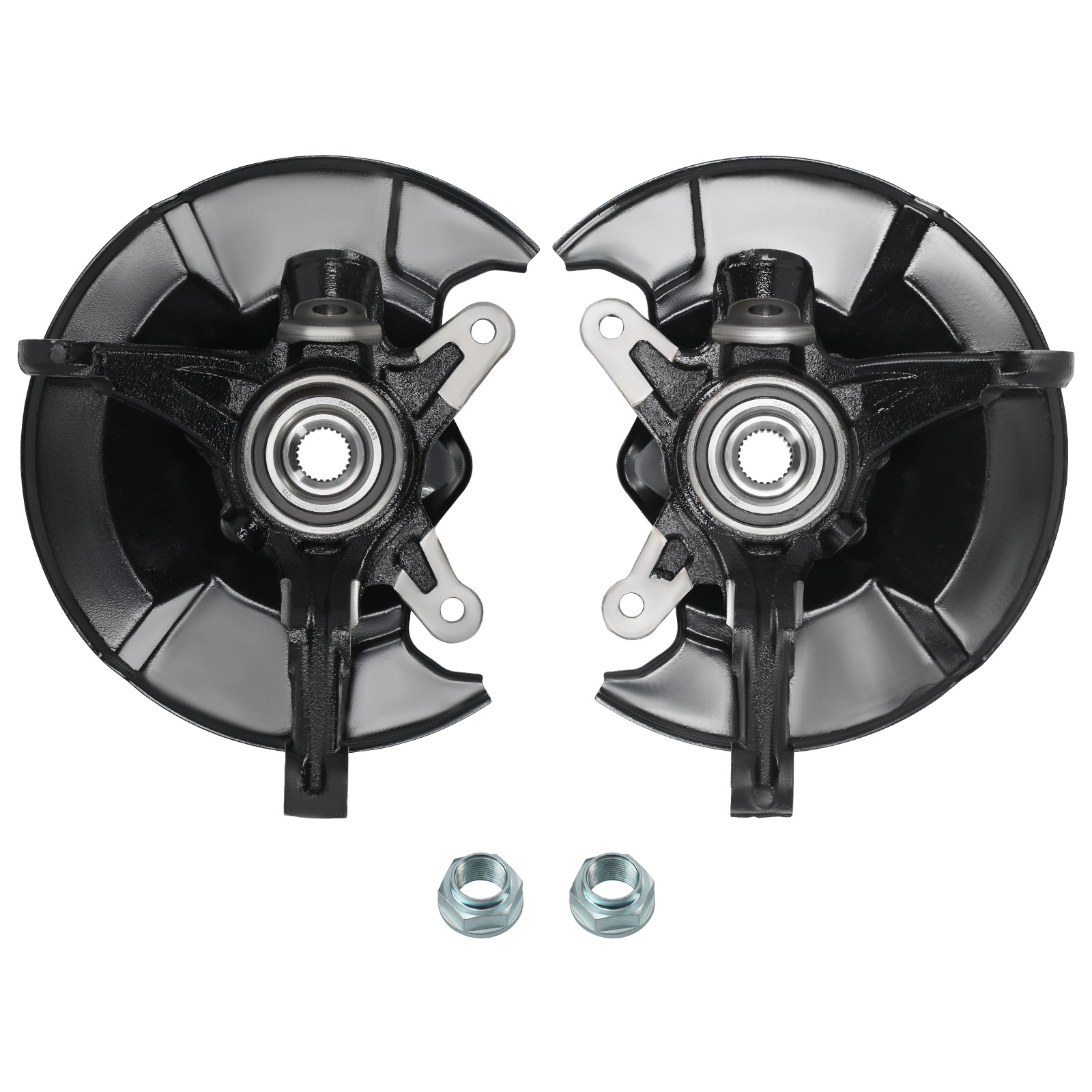 2xFront Steering Knuckle Wheel Hub Bearing compatible for Honda Civic DX EX GX 698-451