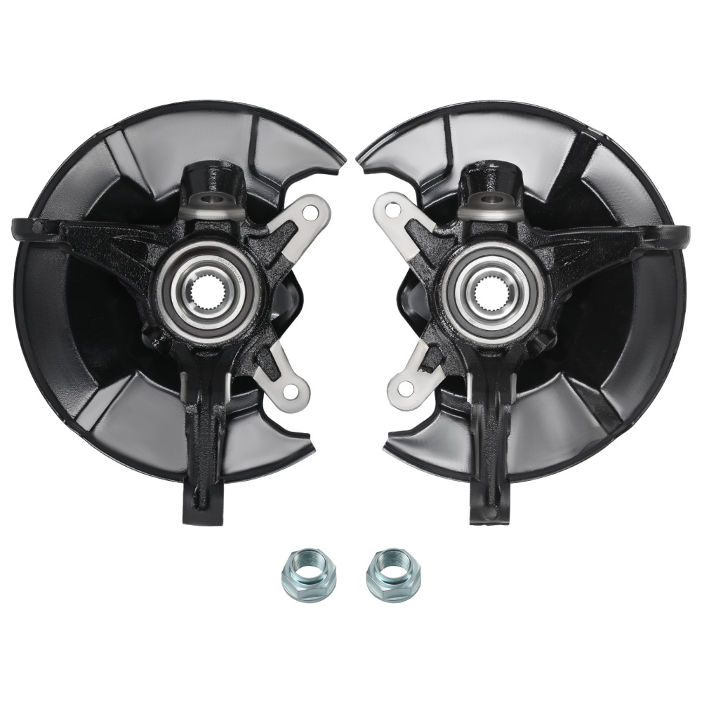 2xFront Steering Knuckle Wheel Hub Bearing compatible for Honda Civic DX EX GX 698-451