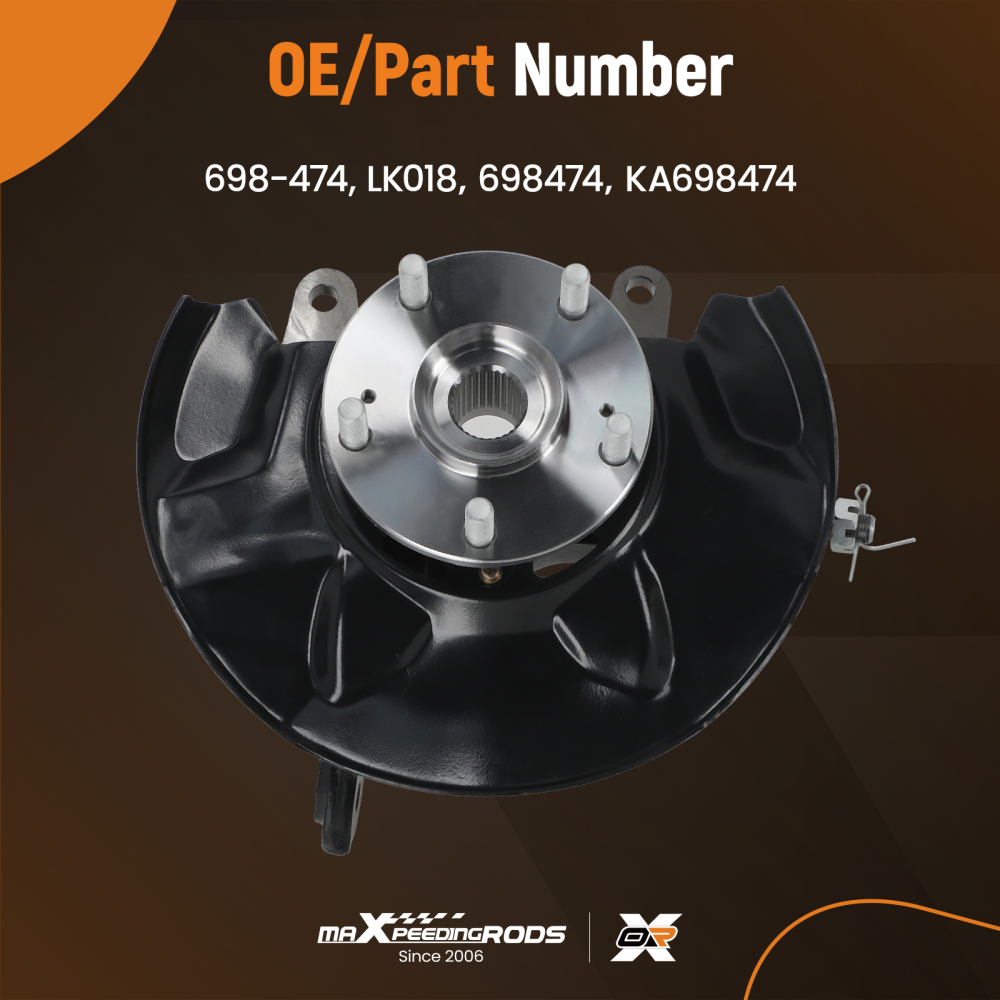 Front Right Steering KnuckleWheel Hub Bearing compatible for Honda Accord 13-15 LK018