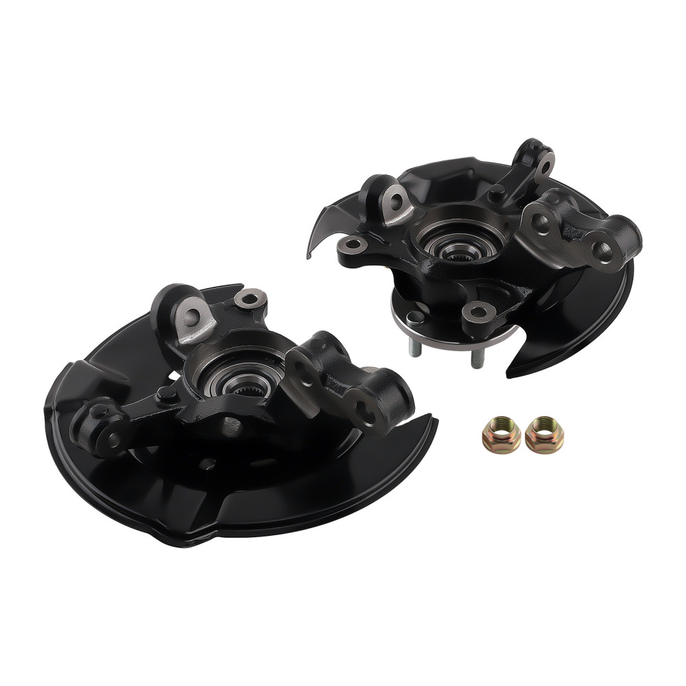 Pair Front Wheel Hub Bearing Steering Knuckle Assembly compatible for TOYOTA 698-477 14-18