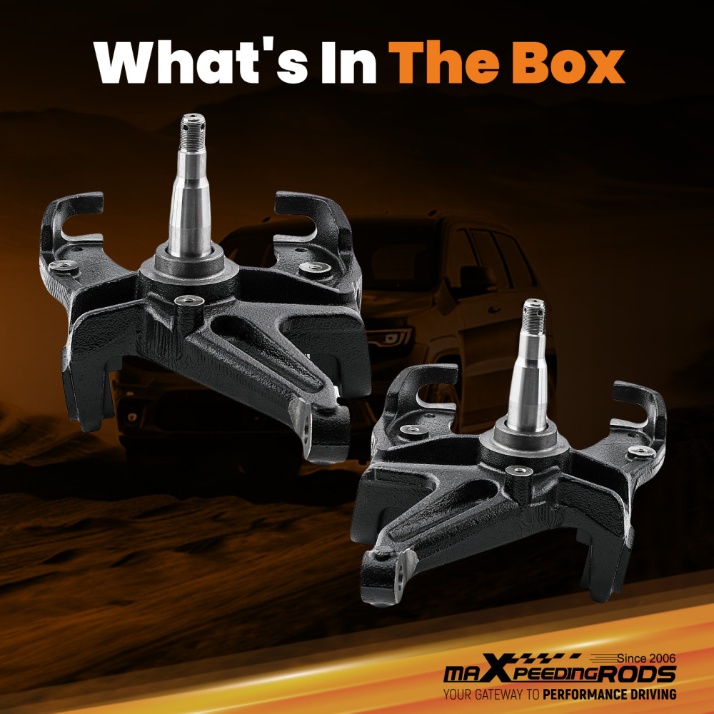 3 Drop Lowering Spindles Kit W/ 1 Thick Rotor compatible for Chevy C10 compatible for GMC C15 1973-1987