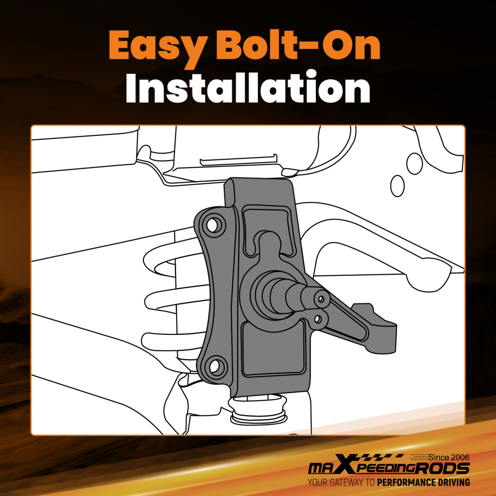 3 Drop Lowering Spindles Kit W/ 1 Thick Rotor compatible for Chevy C10 compatible for GMC C15 1973-1987