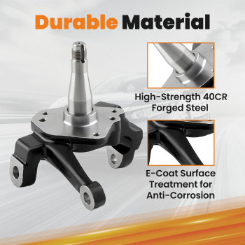 Front 2 Drop Spindles Pair compatible for Ford Mustang II Pinto 1974-1978