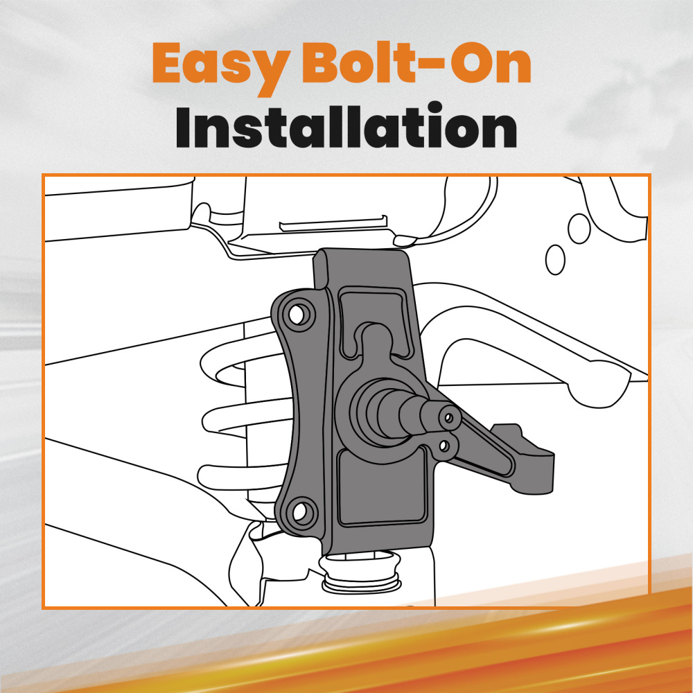 Front 2 Drop Spindles Pair compatible for Ford Mustang II Pinto 1974-1978