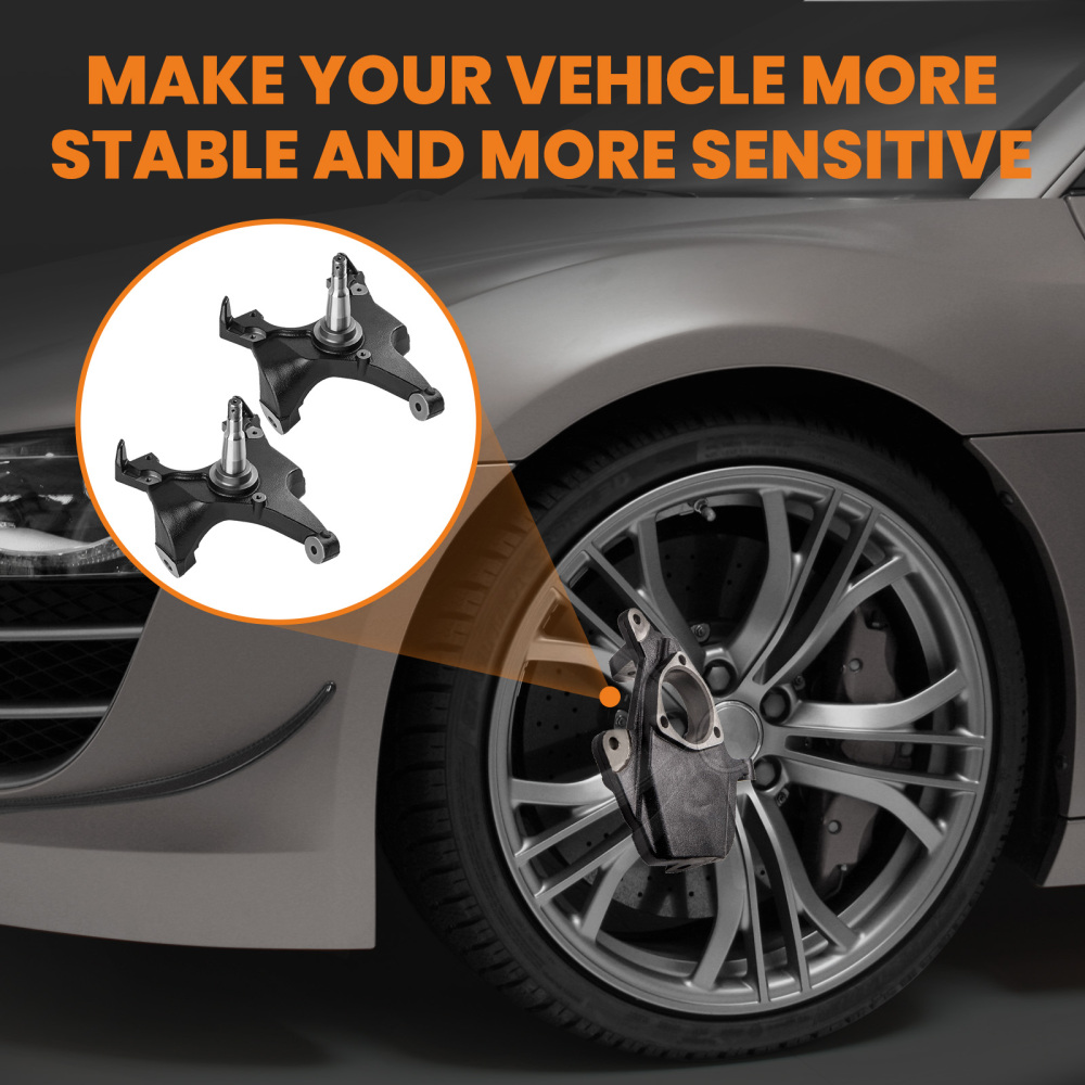 Kit dabaissement de broche à 2 gouttes compatible pour Chevy Silverado compatible pour GMC Compatible pour Sierra 1500 2WD 1988-1998