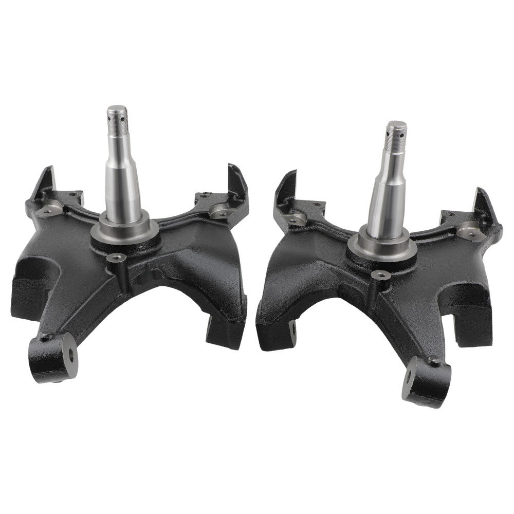 2 inch Drop Spindle Lowering Kit compatible for Chevy C1500 C2500 2WD 88-98 1.25 Rotors