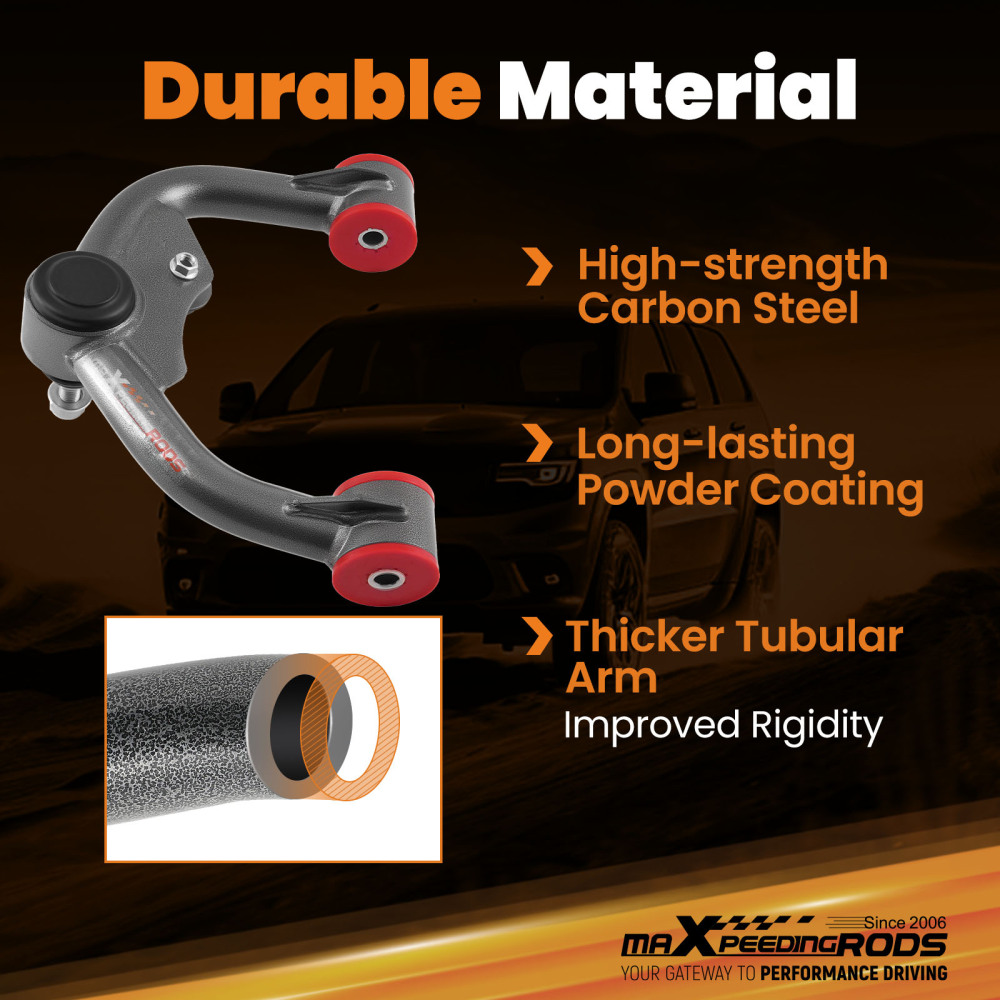 2pcs Front Upper Control Arms 1-3 Lift for 2005-2016 compatible for Nissan Frontier Pathfinder