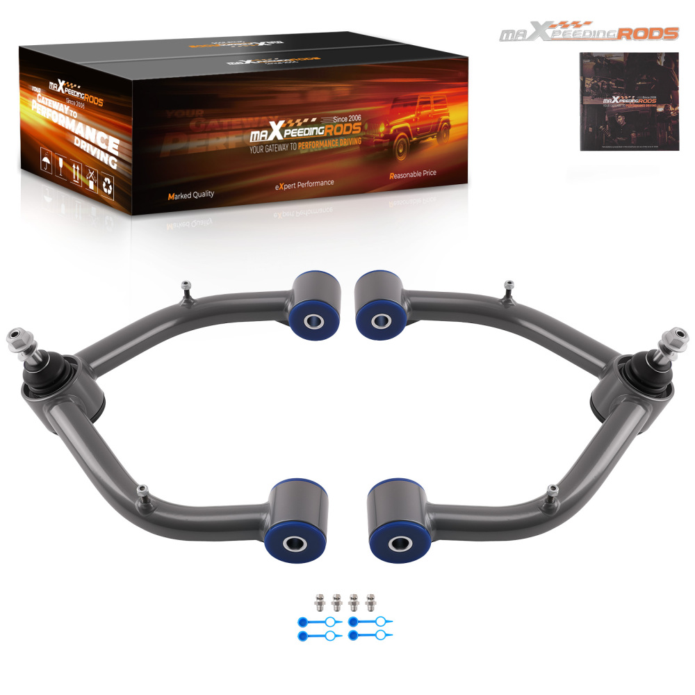 Front Upper Control Arms 2-4 Lift for 1999-2006 compatible for Chevy Silverado Sierra 1500 4X4