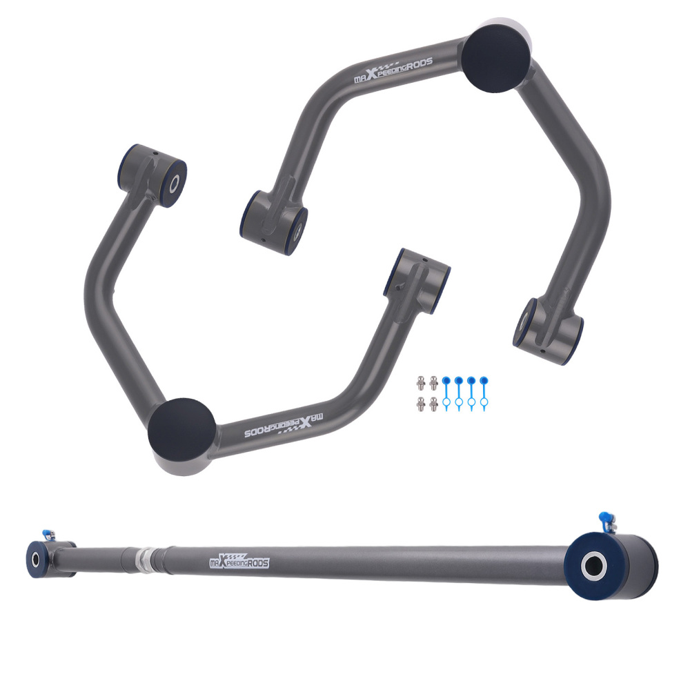 2-4 Lift Upper Control Arms + Track Bar for 2000-2006 compatible for GMC Yukon Chevy Tahoe 4WD