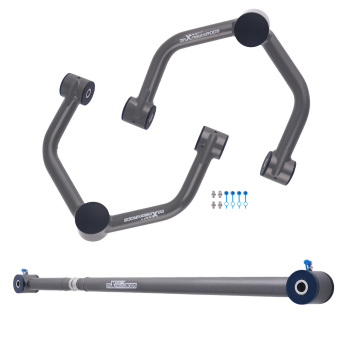 2-4 Lift Upper Control Arms + Track Bar for 2000-2006 compatible for GMC Yukon Chevy Tahoe 4WD