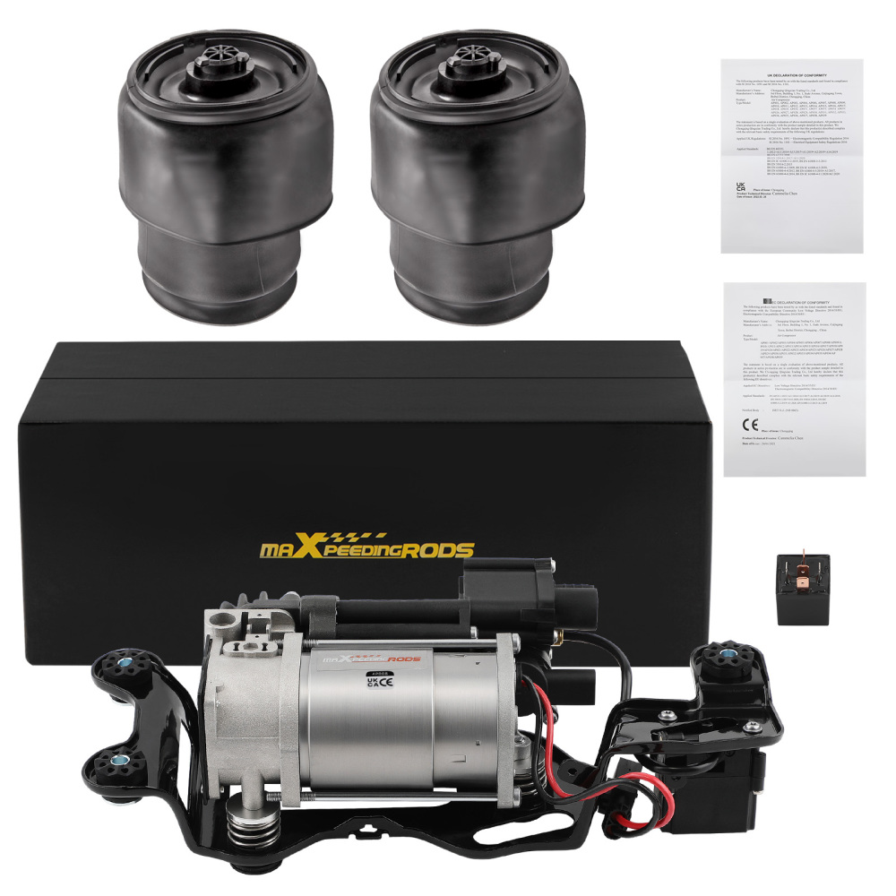 Paire Kit de compresseur de sac à ressort pneumatique arrière compatible pour BMW X5 F15