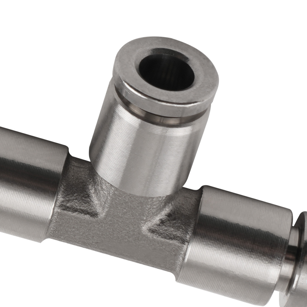 Air Line Fittings Union Tee 1/4 T-Fitting Pneumatic Air Suspension Fittings