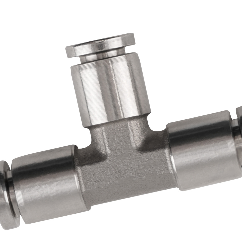 Air Line Fittings Union Tee 1/4 T-Fitting Pneumatic Air Suspension Fittings