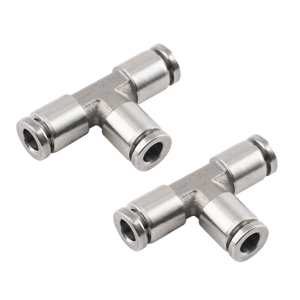 Air Line Fittings Union Tee 1/4 T-Fitting Pneumatic Air Suspension Fittings