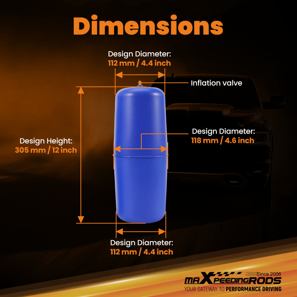 Air Suspension Spring Bag Kit compatible for Ram 1500 STANDARD RWD 4WD 2019 - 2025