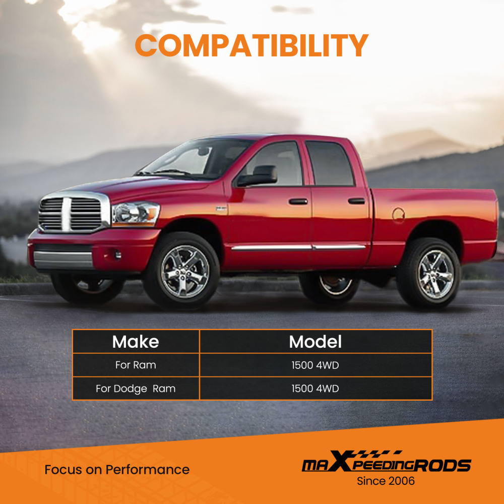 Air Spring Kit w/ Wireless Air Controller Kit compatible for Dodge Ram 4X4 2019-2025