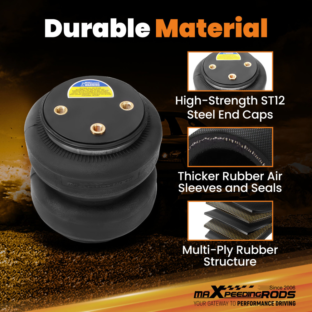 Air Suspension Spring Kit 5000lbs compatible for Ford F-350 Super Duty Pickup RWD 2017-2024