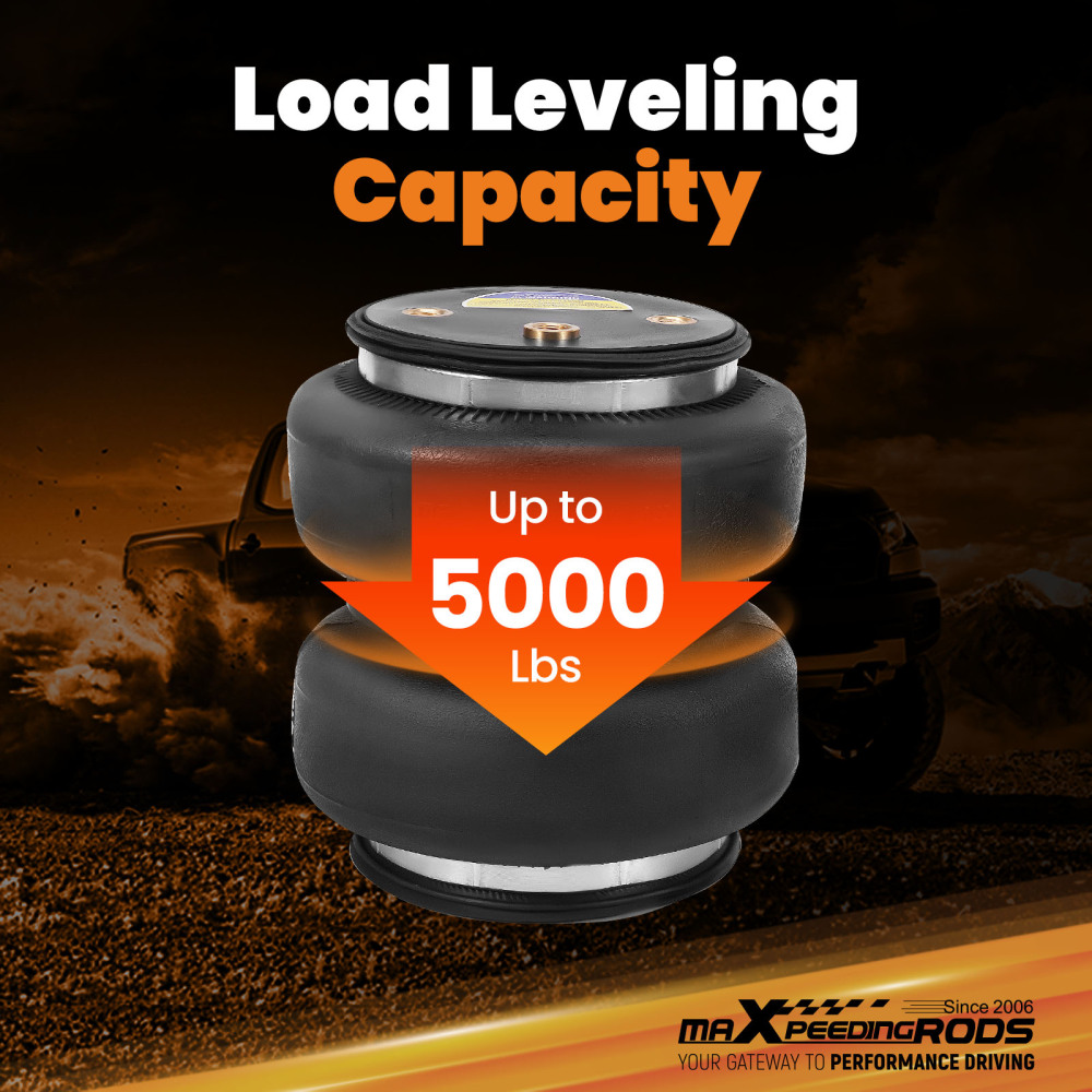 Air Suspension Spring Kit 5000lbs compatible for Ford F-350 Super Duty Pickup RWD 2017-2024