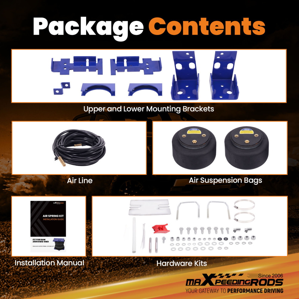 Air Suspension Spring Kit Rear compatible for FORD MOTORHOME CLASS C; E-350 1975-2026