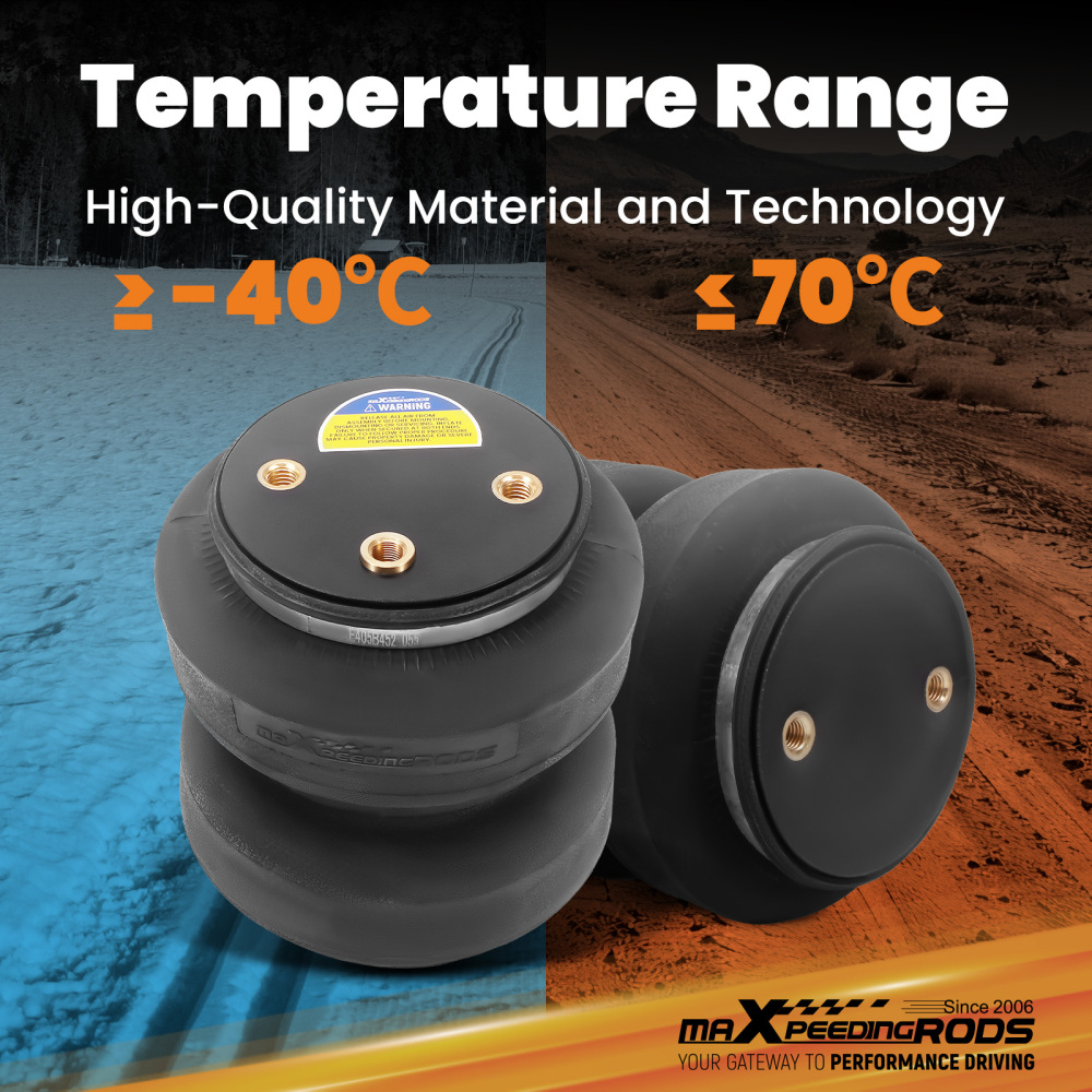 Air Spring Suspension Bag Kit w/ Jounce Bumper compatible for Nissan Titan XD 2016-2023